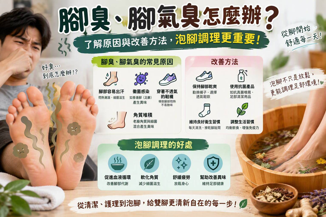 腳臭、腳氣臭怎麼辦？了解原因與改善方法，泡腳調理更重要！文章首圖