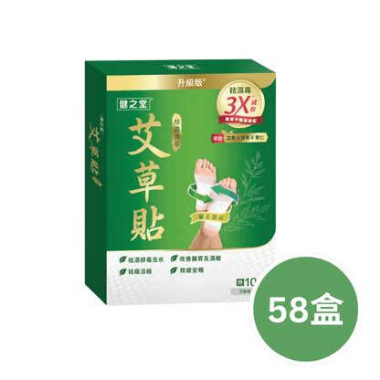 健之堂 祛濕茯苓艾草足貼 10片裝58盒