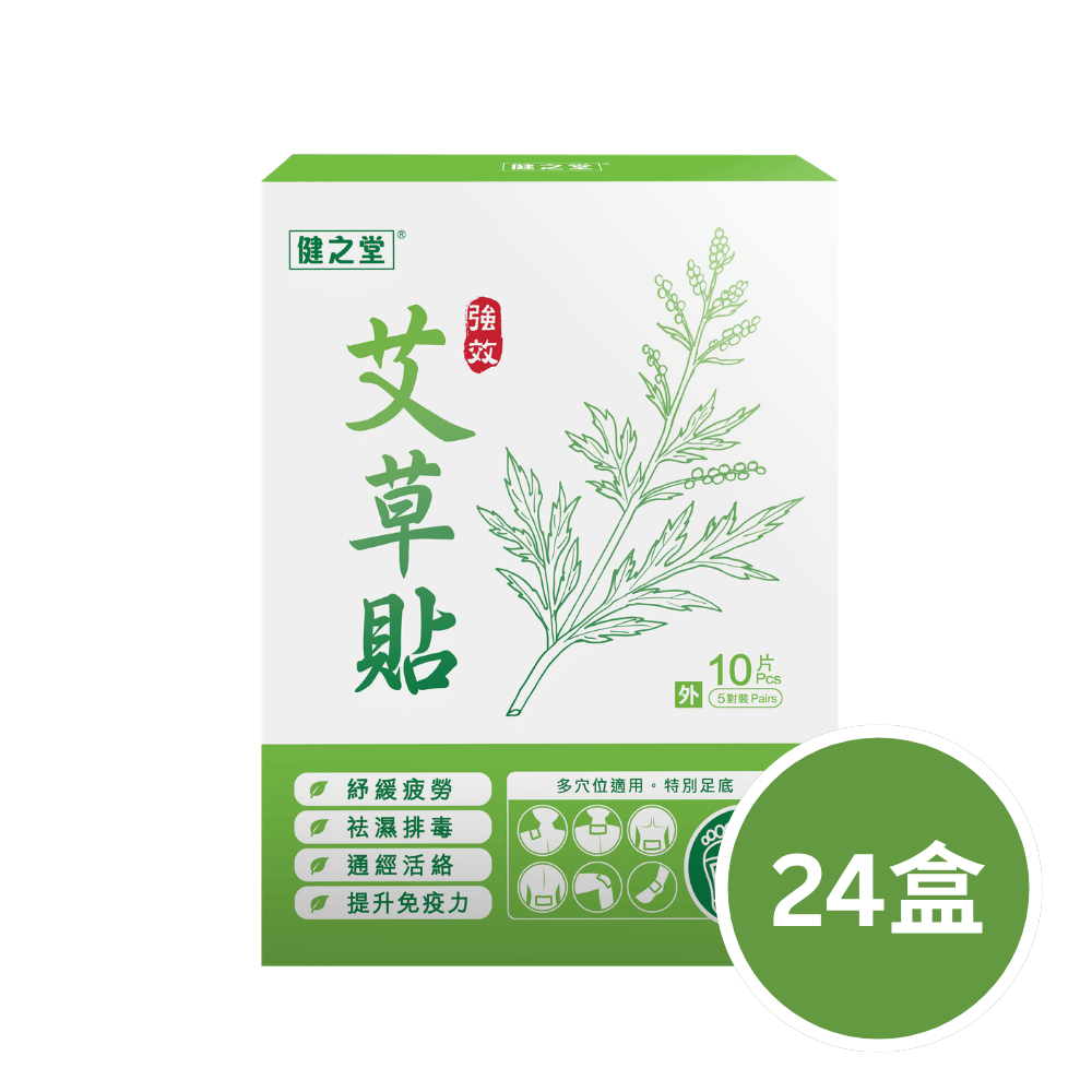 健之堂 強效艾草貼 10片裝24盒