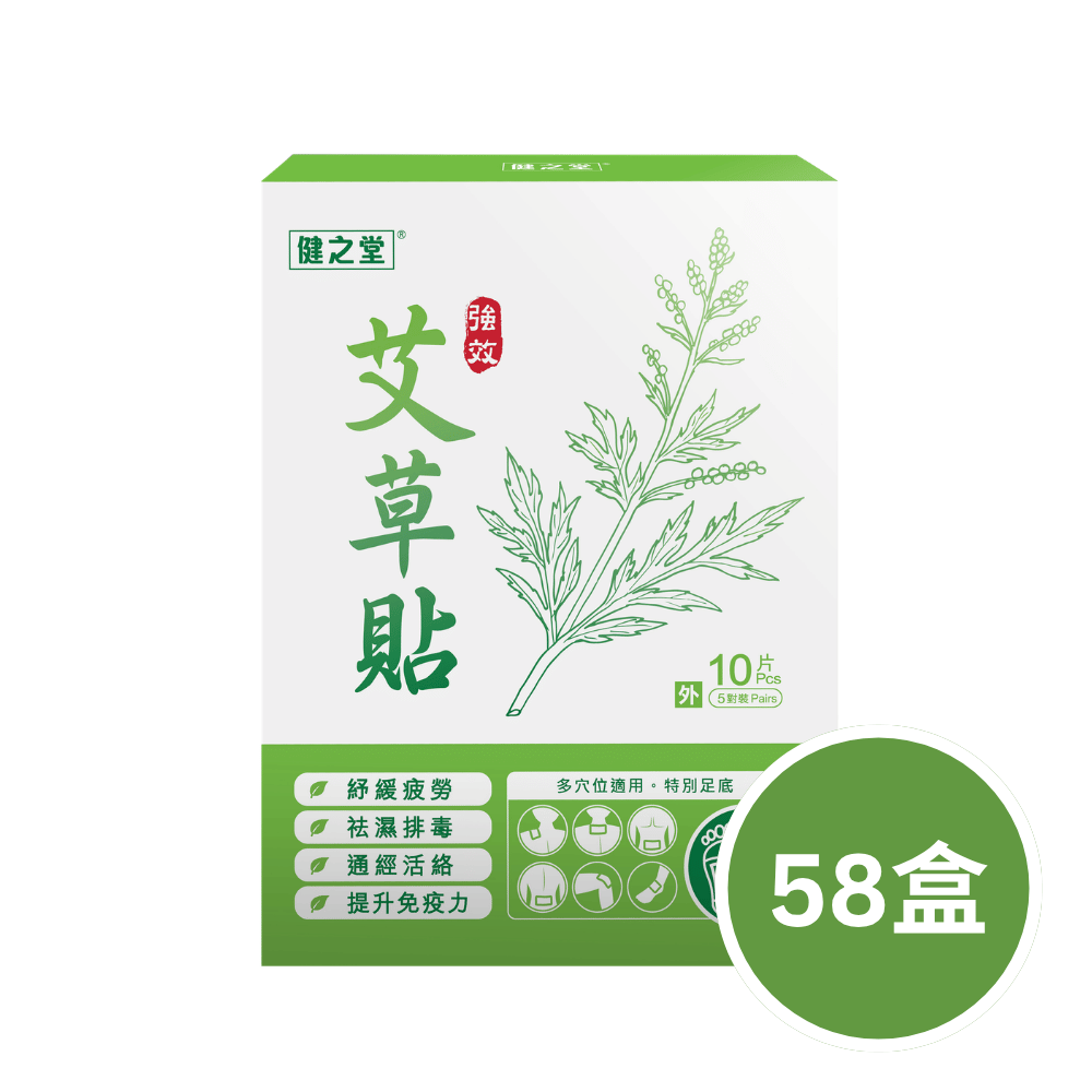 健之堂 強效艾草貼 10片裝58盒