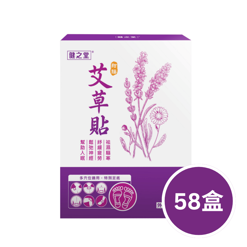 健之堂 甜睡艾草竹酢貼 10片裝58盒